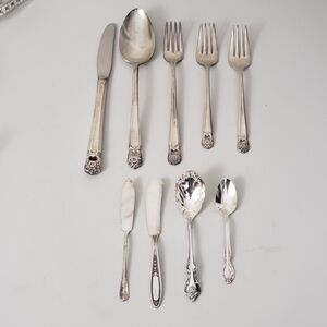 Assorted Silverplate Flatware - 9 Pieces